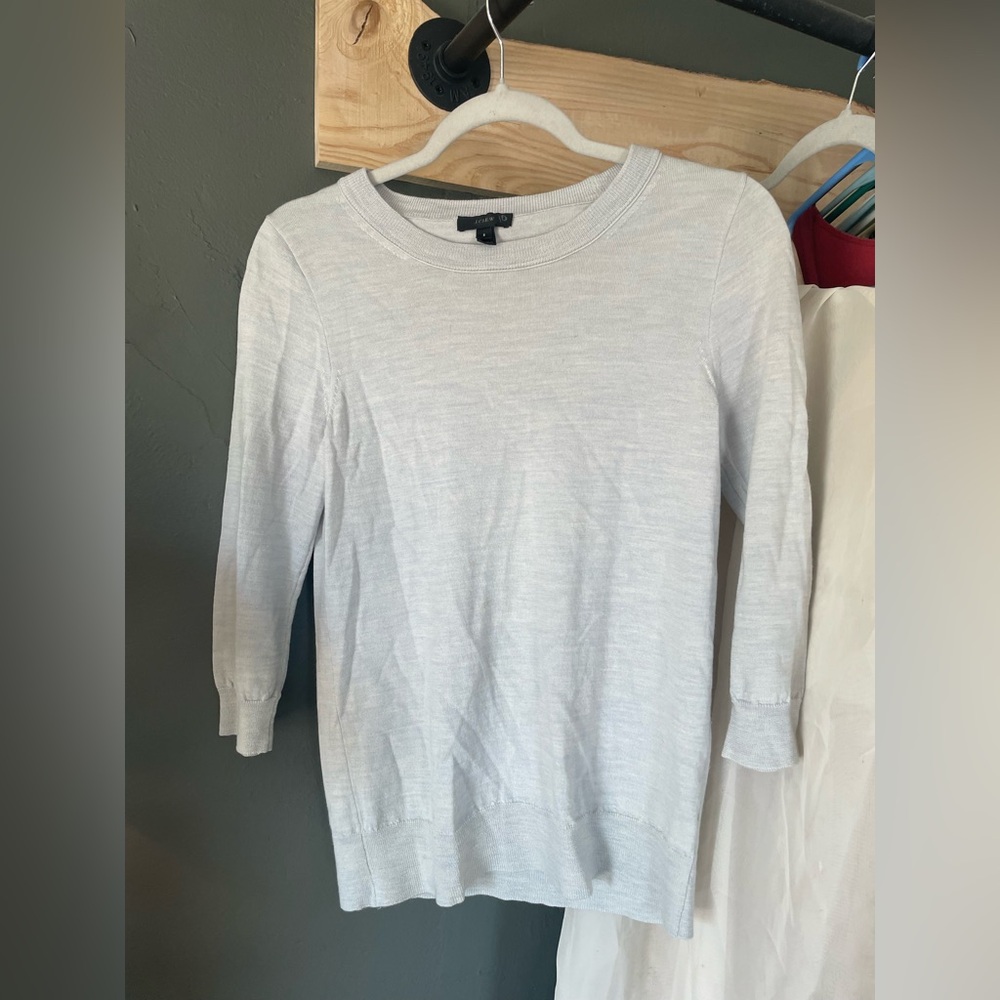 JCrew baby blue wool sweater